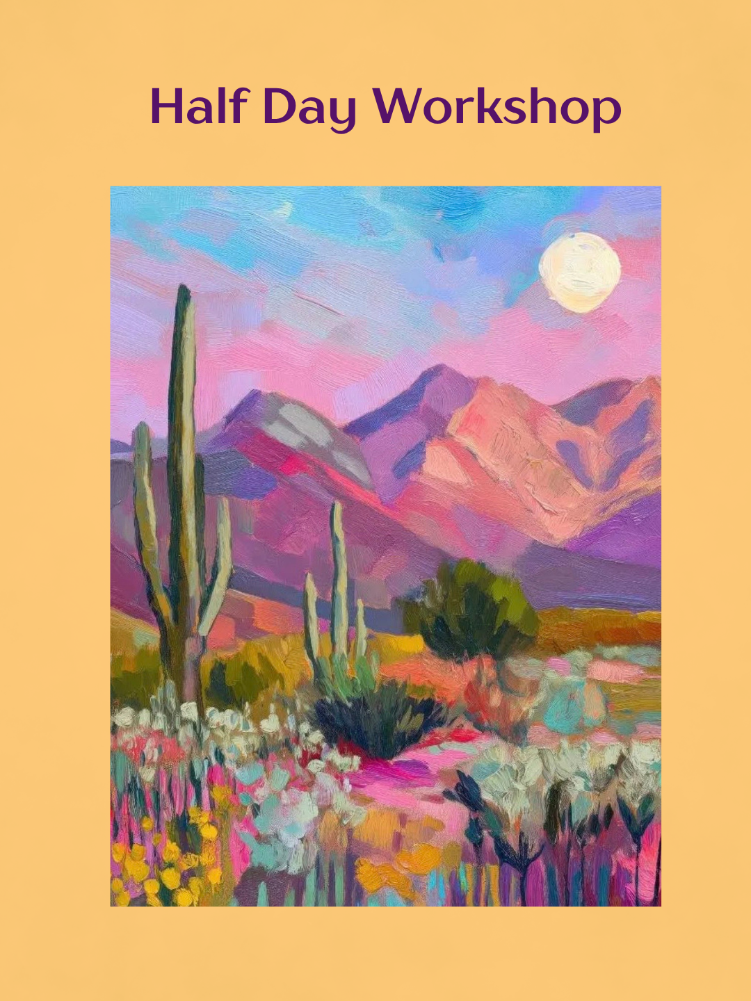 Desert Dreaming Morning Workshop Wednesday 7th October 2026