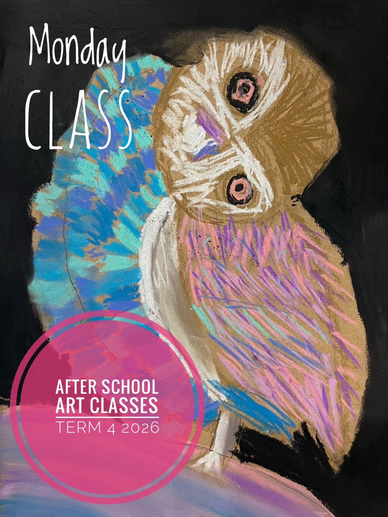 Term 4 2026 After School Art Classes - Mondays (9 Week Term)