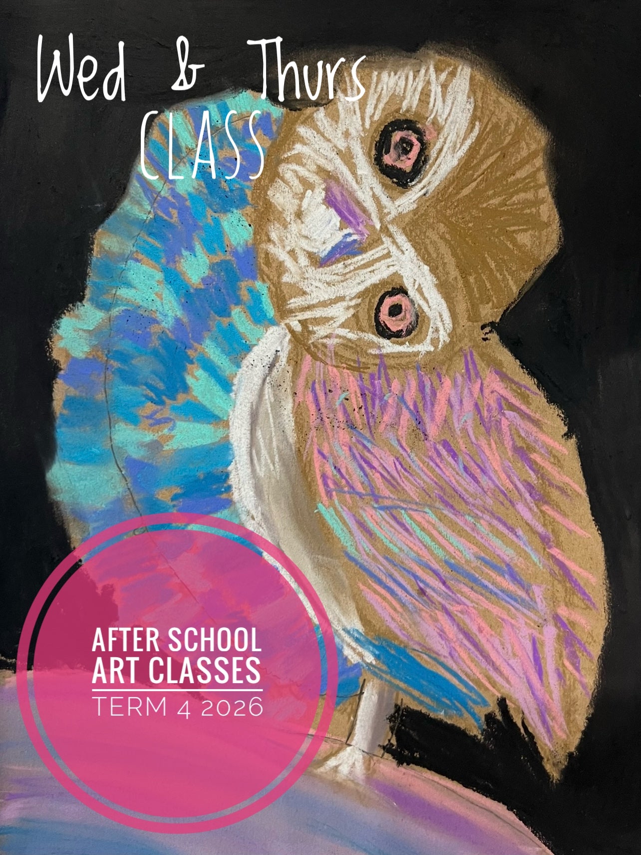 Term 4 2026 After School Art Classes - Wednesday and Thursday Classes (10 Week Term)
