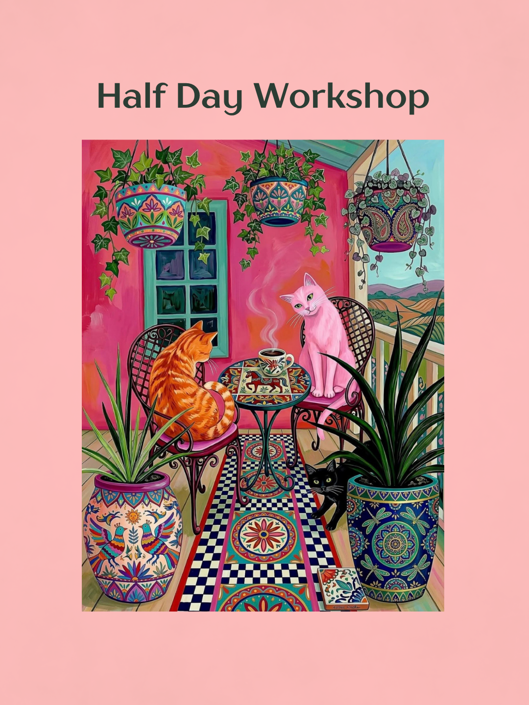 Cats Tea Party Afternoon Workshop Friday 9th October 2026